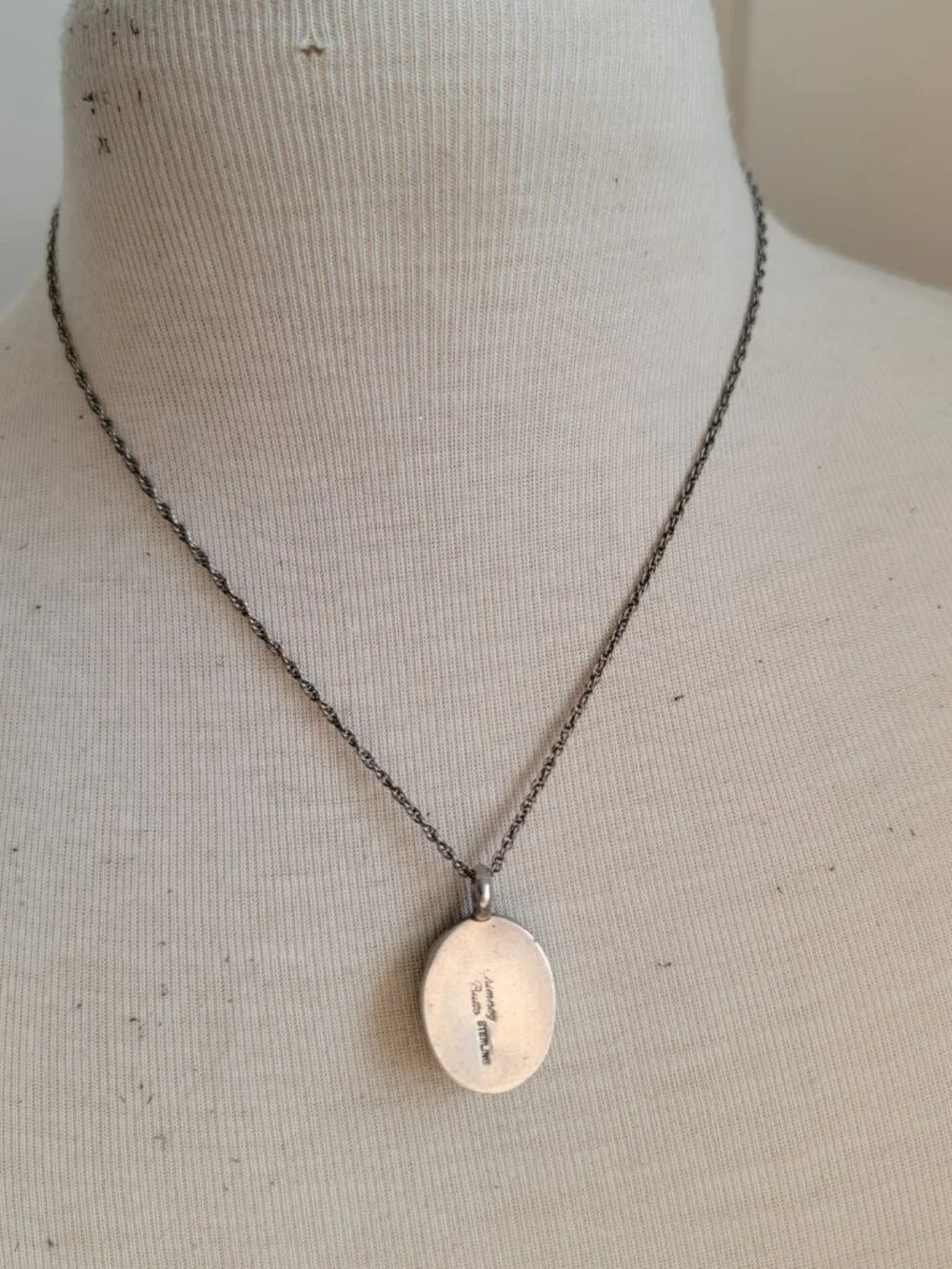 Chimney Butte Sterling Silver Royston Turquoise Pendant Necklace - Santa Fe 11g
